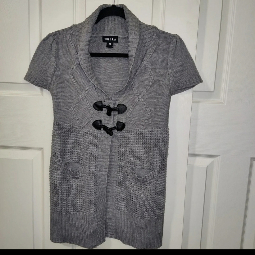 Knitted dress sweater coat